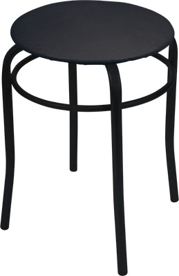 Табурет Ника 2 / ТПР2/Ч (черный/матовый черный)