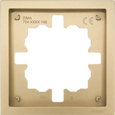 Рамка для выключателей и розеток Lezard Zima 704-3600-146 (золото)