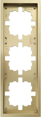 Рамка для выключателей и розеток Lezard Zima 704-3600-148 (золото)