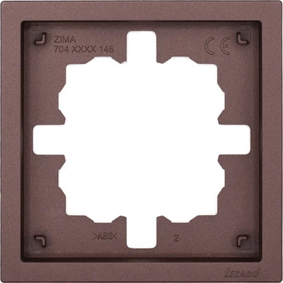 Рамка для выключателей и розеток Lezard Zima 704-7300-146 (шоколад)