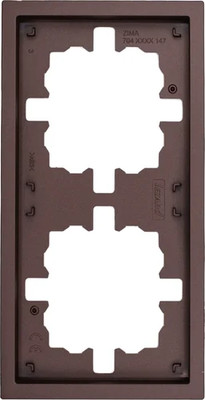 Рамка для выключателей и розеток Lezard Zima 704-7300-147 (шоколад)