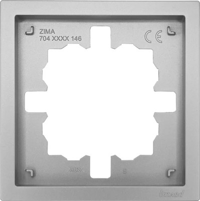 Рамка для выключателей и розеток Lezard Zima 704-7400-146 (серый матовый, 1 пост)