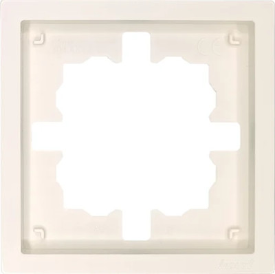 Рамка для выключателей и розеток Lezard Zima 704-9000-146 (слоновая кость)