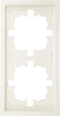 Рамка для выключателей и розеток Lezard Zima 704-9000-147 (слоновая кость)