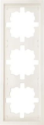 Рамка для выключателей и розеток Lezard Zima 704-9000-148 (слоновая кость)