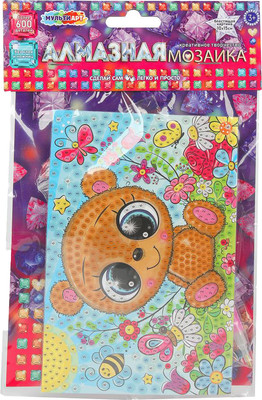 Набор алмазной вышивки MultiArt Мишка / AM10X15-113801