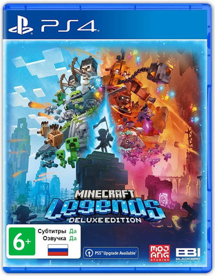 Игра для игровой консоли PlayStation 4 Minecraft Legends. Deluxe Edition (EU pack, RU version)