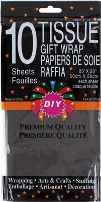 Бумага для оформления подарков Darvish DV-14183-5 (черный)