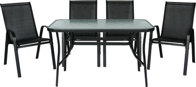 Комплект садовой мебели Garden Story Сан-Ремо / SC-092KD/SC-090 (черный)