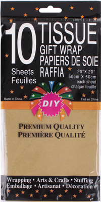 Бумага для оформления подарков Darvish DV-14183-12 (капучино)