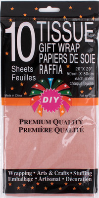 Бумага для оформления подарков Darvish DV-14183-1 (лайт коралловый)