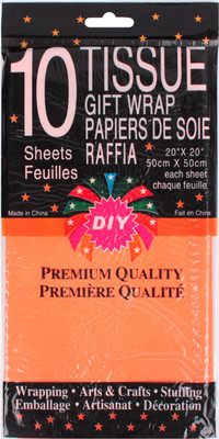 Бумага для оформления подарков Darvish DV-14183-6 (оранжевый)