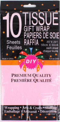 Бумага для оформления подарков Darvish DV-14183-2 (розовый)