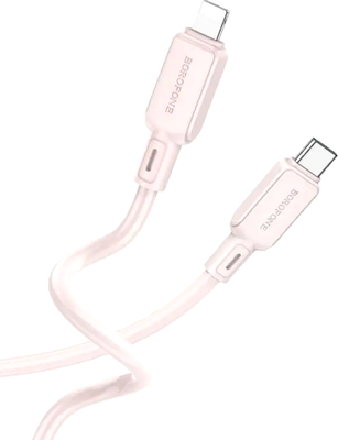 Кабель Borofone BX94 Lightning to Type-C 20W (1м, розовый)