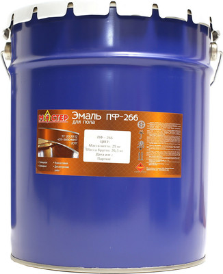Эмаль МАСТЕР ПФ-266 (25кг, золотисто-коричневый)