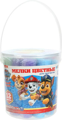 Набор мела канцелярского MultiArt Щенячий Патруль / MEL12-PAWPAT (12шт)