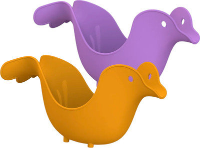 Набор ковшиков для купания Kidwick Птичка / KW402335 (оранжевый/фиолетовый)