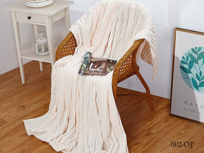 Плед Реноме 1.5сп 002 (жаккард орризонте слоновая кость, пакет)