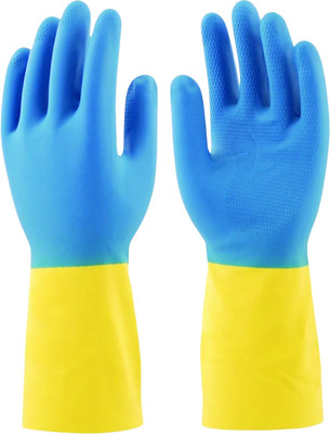Перчатки хозяйственные Oceanica Латексные без х/б напыления / LGB003 (L, биколор)