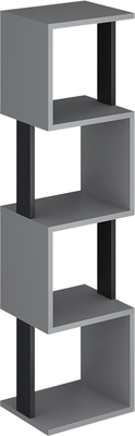 Стеллаж Макс Стайл СН-4 (серый/черный)