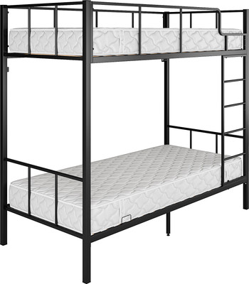 Двухъярусная кровать Князев Мебель Дебора 1 ДБ1.80.200.Ч (черный муар)