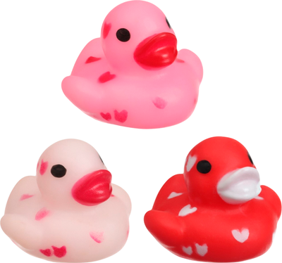 Набор игрушек для ванной Крошка Я Уточки сердечки / 10095842 (3шт)