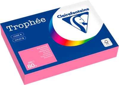 Бумага Clairefontaine А4 80г/м2 / 1997PC (500л, пастельный розовый)