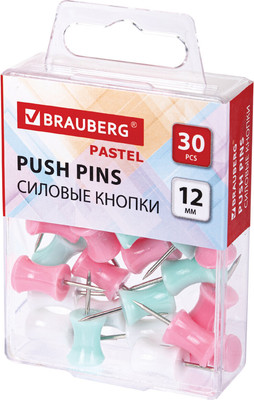 Кнопки канцелярские Brauberg 272756 (30шт)