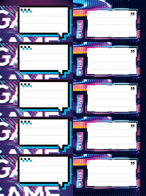 Набор наклеек Erich Krause Cyber Game / 63459