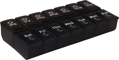 Таблетница Onlytop Неделька / 9412858 (черный)