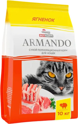 Сухой корм для кошек Armando Полнорационный со вкусом ягненка (10кг)