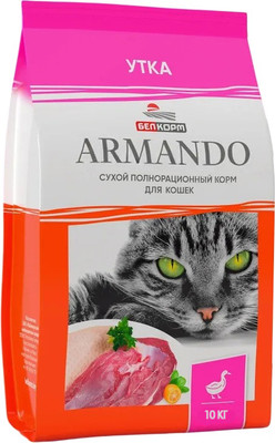 Сухой корм для кошек Armando Полнорационный со вкусом утки (10кг)