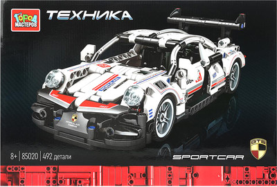 Конструктор инерционный Город мастеров Суперкар / 85020-ZH (492эл)