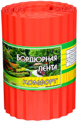 Бордюр садовый GREENGO 20см 9м толщина 0.6мм / 9594297 (терракот)