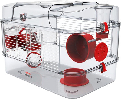 Клетка для грызунов Zolux Rody 3 Solo / 206015 (рубиново-красный)
