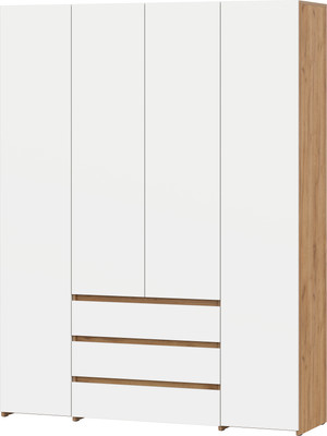 Шкаф Mio Tesoro Некст 1 4-х створчатный (дуб золотой/белый)