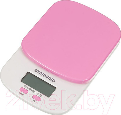 Кухонные весы StarWind SSK2157 (розовый)