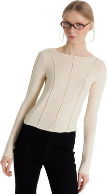 Лонгслив Mark Formelle 122909 (р.164/170-88-94, сливочное масло)