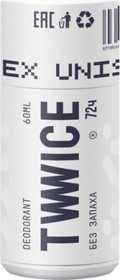 Дезодорант шариковый E-Rasy Tvvvvice Deo Unisex Без запаха (60мл)