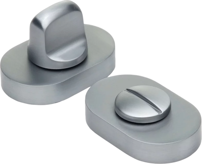 Фиксатор дверной защелки Lockstyle WC MOV CBM (матовый хром)