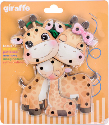 Развивающая игрушка Darvish Шнуровка. Жирафы / SR-T-3693-4