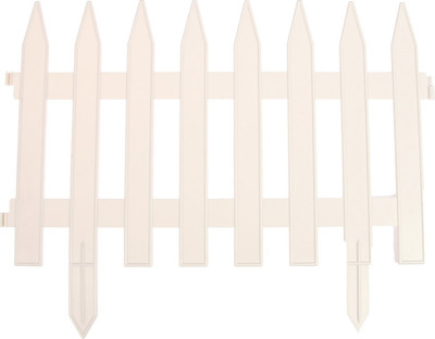 Изгородь декоративная GREENGO Gotika 35x210см 5 секций (белый)