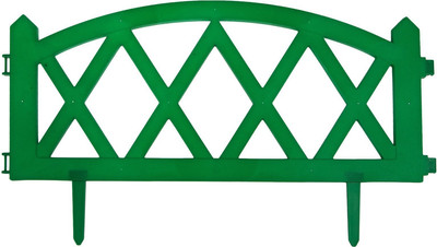 Изгородь декоративная GREENGO Modern 35x232см 4 секции (зеленый)