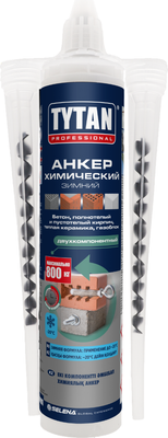 Химический анкер Tytan Professional Двухкомпонентный А+В зимний (300мл)