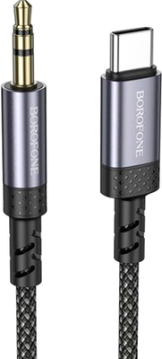 Кабель Borofone BL24 Type-C - AUX (1м, металлик)