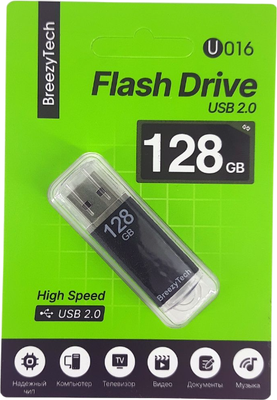 USB flash накопитель BreezyTech U016 128GB (черный)