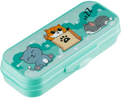 Пенал Стамм Коты / ПН-32107 (бирюзовый)