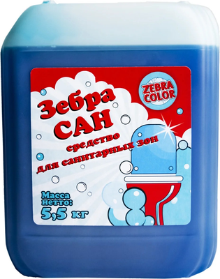 Чистящее средство для ванной комнаты Zebracolor Зебра САН (5.5кг)