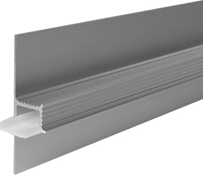 Плинтус Profiling Теневой с подсветкой ПЛ-28/13 (2.7м, серебро)