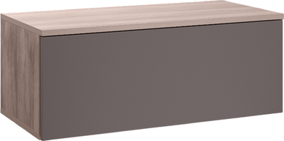 Тумба Mobi Роквуд под ТВ 16.54.01 (эмили блаш U9135/графит мягкая шагрень 2998 ПВХ)